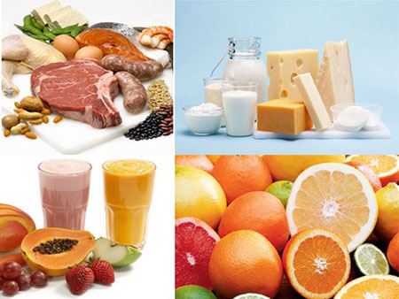 Các loại thực phẩm chứa nhiều vitamin A, sắt và canxi