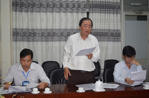 Thầy thuốc Nhân dân – BS.CKII Nguyễn Trung Nghĩa, Phó Giám đốc Sở Y tế báo cáo về các hoạt động phòng chống tác hại rượu bia tại TP Cần Thơ.