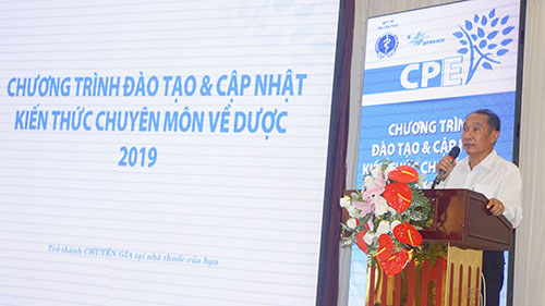 DS.CKII Nguyễn Phước Tồn, Phó Giám đốc Sở Y tế phát biểu khai mạc.