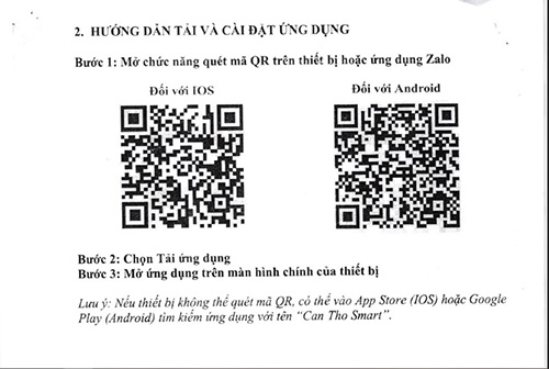 Các bước hướng dẫn cài đặt ứng dụng.