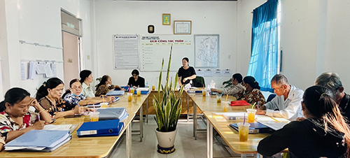 Toàn cảnh họp tuyến tại phường Thường Thạnh