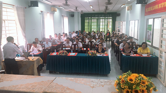 Toàn cảnh lớp tập huấn tại Trung tâm Y tế quận Ninh Kiều